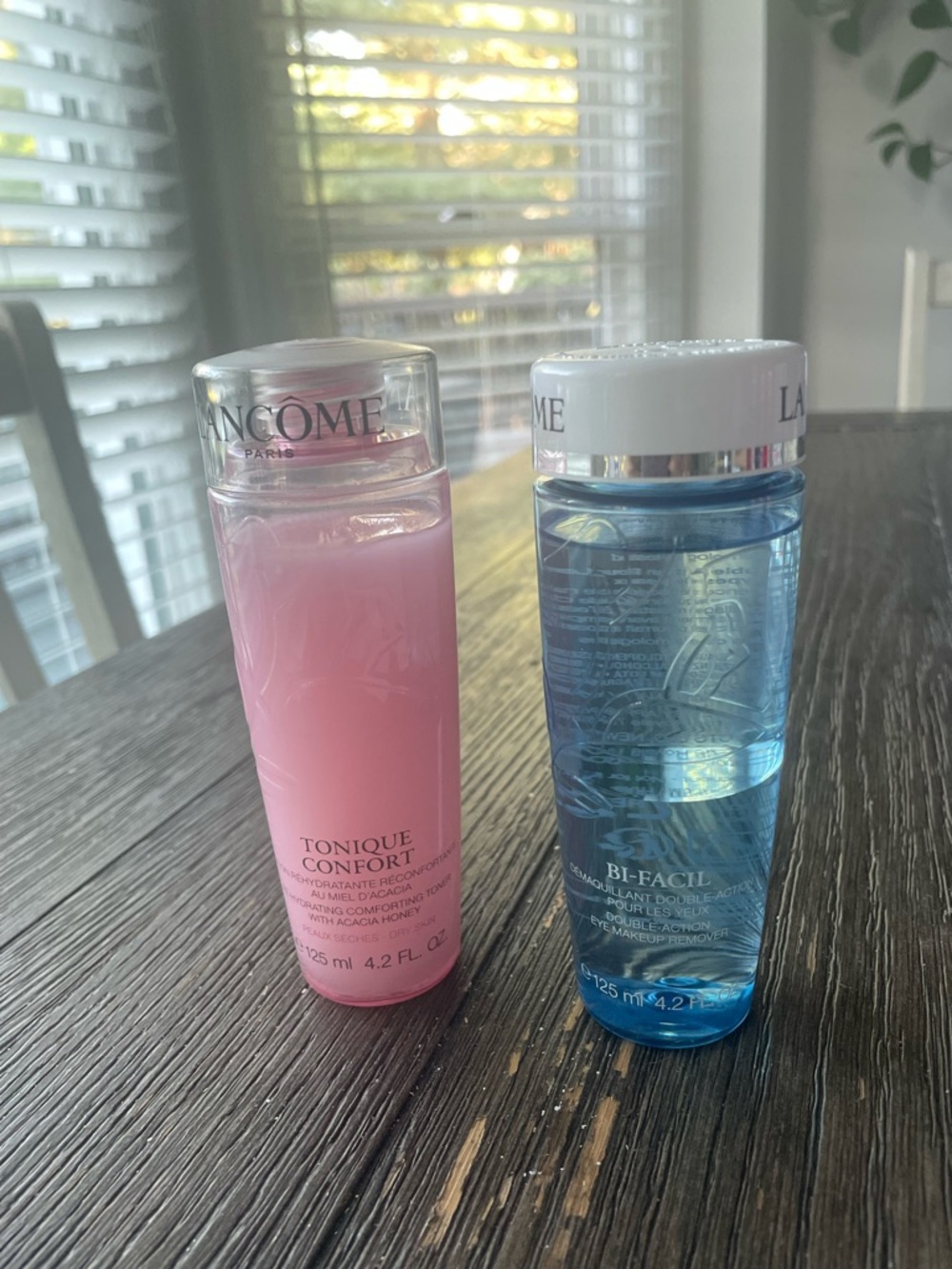 Lancome Pink Tonique Confort & Blue Bi-Facil Duo
